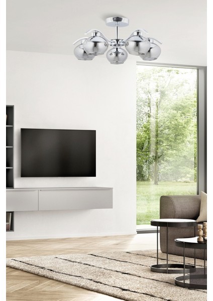 FZ-7390-5K Krom Kaplama Modern Avize