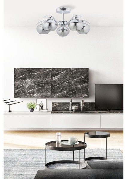 FZ-7390-5K Krom Kaplama Modern Avize