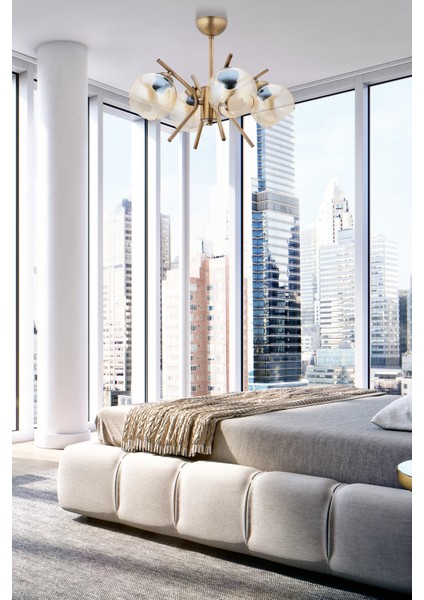 Dorbıen FZ-7393-4E Modern Avize Eskitme Kaplama
