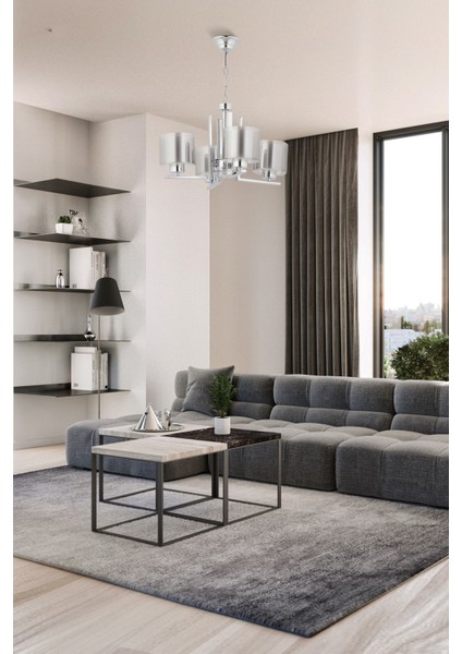 Dorbıen FZ-7395-4K Modern Avize Krom Kaplama