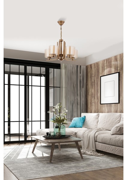 Dorbıen FZ-7395-5E Modern Avize Eskitme Kaplama