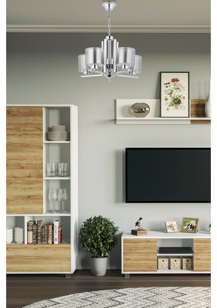 Dorbıen FZ-7395-5K Modern Avize Krom Kaplama