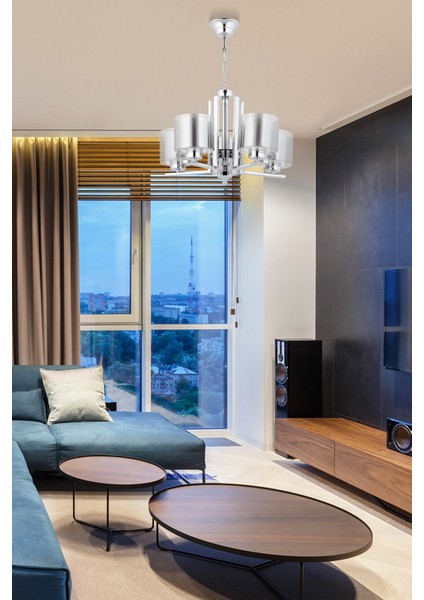 Dorbıen FZ-7395-5K Modern Avize Krom Kaplama