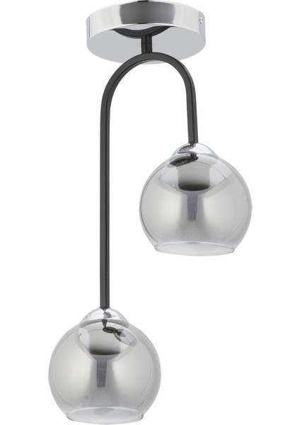 Dorbıen FZ-7450-2K Modern Avize Krom/siyah Kaplama