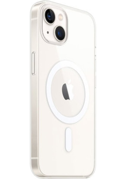 iPhone 14 Kılıf Magneticsafe Şeffaf Silikon - Şeffaf