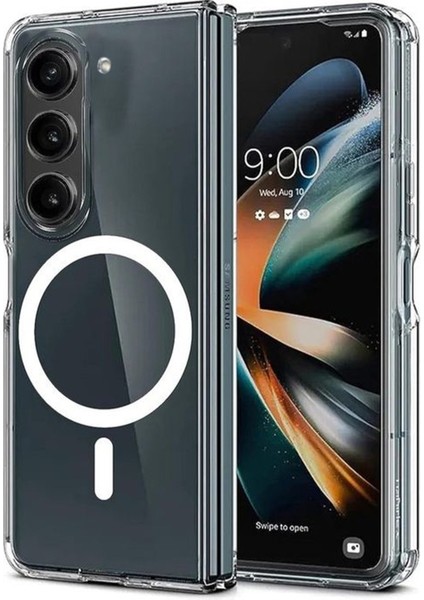 Samsung Galaxy Z Fold 6 Kılıf Magneticsafe Şeffaf Silikon - Şeffaf