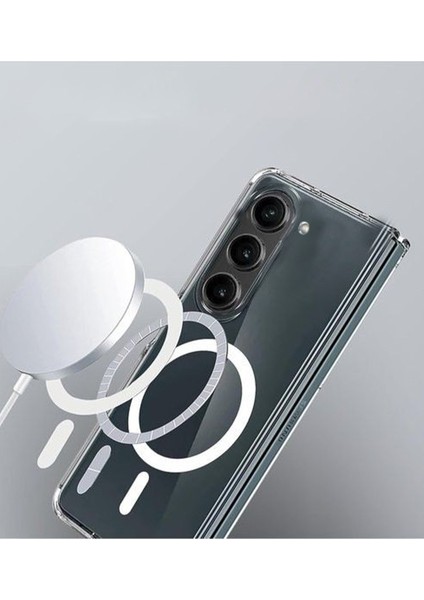 Samsung Galaxy Z Fold 6 Kılıf Magneticsafe Şeffaf Silikon - Şeffaf fiyatları