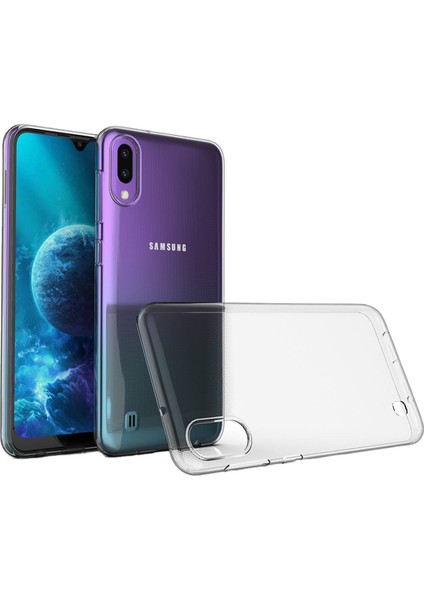 Samsung Galaxy M10 Kılıf Süper Şeffaf Silikon