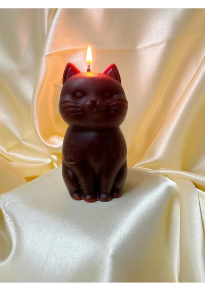 Arescollection Dekoratif Hediyelik Kokusuz Kedi Mum fiyatları