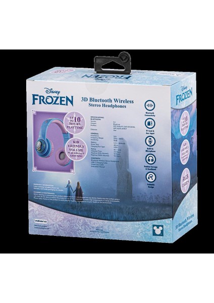 Bluetooth Kulaklık Disney Frozen Karlar Ülkesi Anna Elsa Mikrofonlu Kablosuz Çocuk Kulaklığı Lisanslı DY-3054-FR