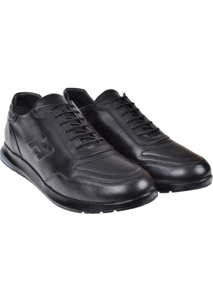 Hakiki Deri Battal Boy Erkek Spor Ayakkabı TRD-4378 SİYAH fırsatları
