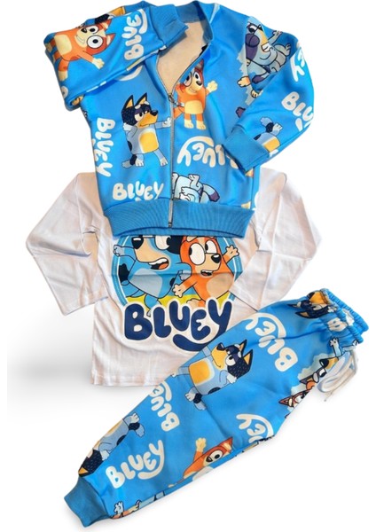 Kız Erkek Alt Üst3 Lü Takım Scuba Kumaş