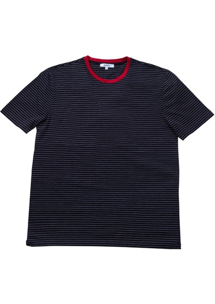 Blinky Çizgili Bisiklet Yaka T-Shirt fırsatları