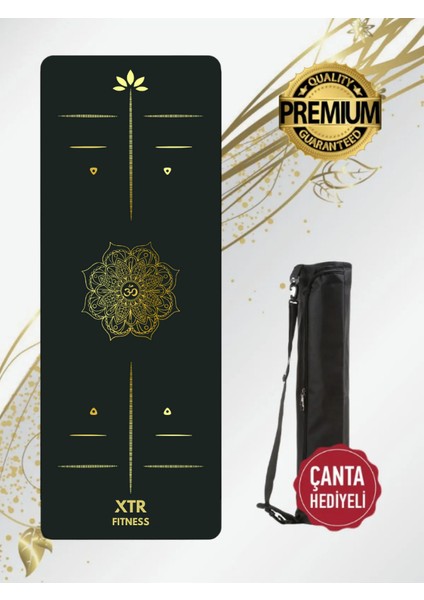 Xtr Fitness Yoga Matı Premium Quality Gold Black Series 5mm