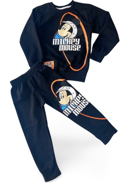 Alt Üst Çocuk Takım Mıkıe Baskılı Kız Erkek Çocuk Takım