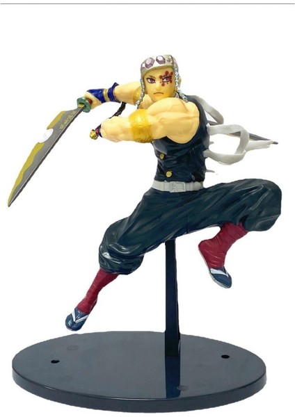 Anime Demon Slayer Tengen Uzui Karakter Figür Oyuncak 21 cm