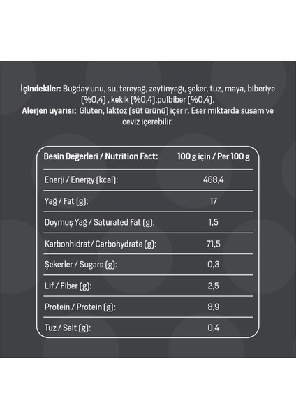 Baca Organik Baharatlı Grisini 140 gr