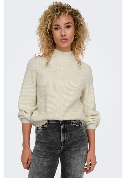 Onlkatia Regular Fit Yarım Balıkçı Yaka Örme Kazak Bayan Kazak 15324678