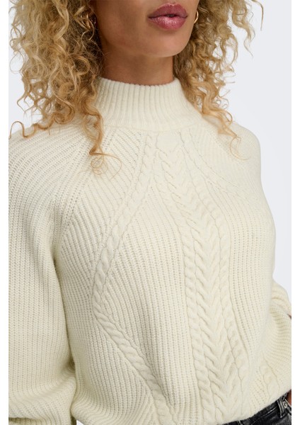 Onlkatia Regular Fit Yarım Balıkçı Yaka Örme Kazak Bayan Kazak 15324678 fırsatları