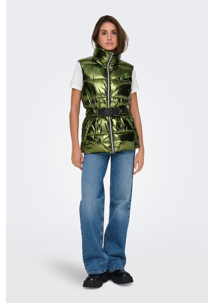 Onlpearl Kapitoneli Regular Fit Parlak Görünümlü Kemerli Şişme Yelek Bayan Yelek 15322795 fiyatları