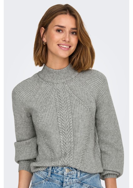 Onlkatia Regular Fit Yarım Balıkçı Yaka Örme Kazak Bayan Kazak 15324678