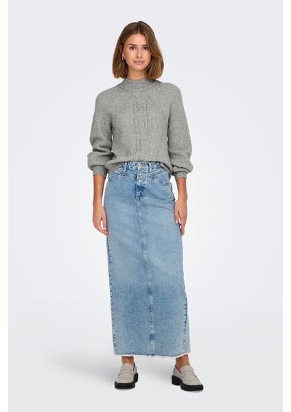 Onlkatia Regular Fit Yarım Balıkçı Yaka Örme Kazak Bayan Kazak 15324678 fiyatları