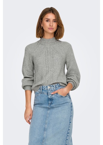 Onlkatia Regular Fit Yarım Balıkçı Yaka Örme Kazak Bayan Kazak 15324678 modelleri