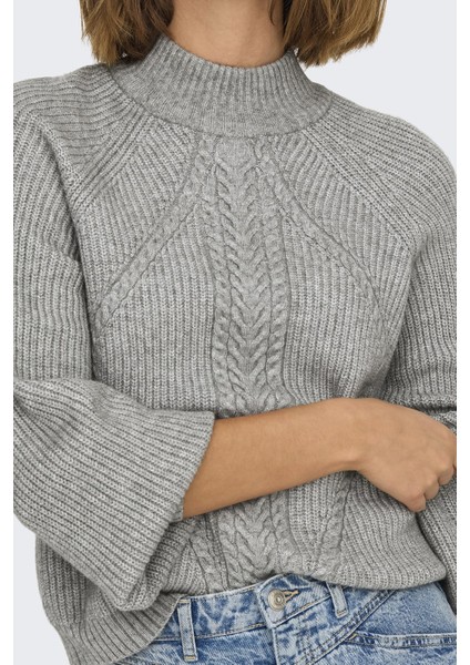 Onlkatia Regular Fit Yarım Balıkçı Yaka Örme Kazak Bayan Kazak 15324678 fırsatları