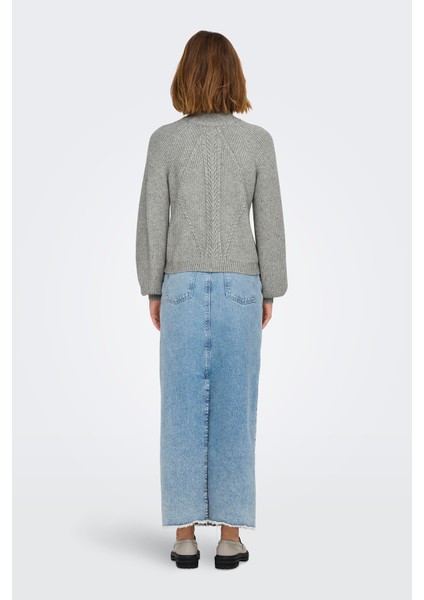 Onlkatia Regular Fit Yarım Balıkçı Yaka Örme Kazak Bayan Kazak 15324678 indirimleri