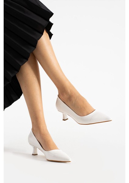 Kadın Kısa Topuklu Stiletto Ayakkabı [3] cm
