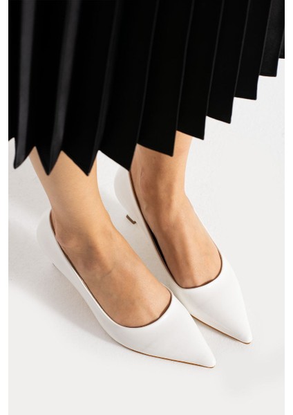 Kadın Kısa Topuklu Stiletto Ayakkabı [3] cm