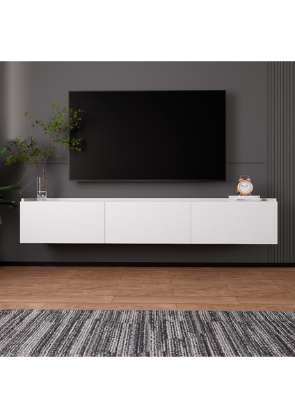 Tv Ünitesi Beyaz Kapaklı Duvara Monte LD-3000-BF fiyatları