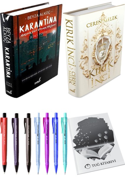 Kırık Inci Ciltli ve Karantina 2 Ciltli Beyza Alkoç 2li Set