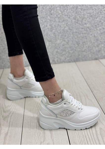 185 Bayan Cilt Taş Detaylı Dolgu Topuk Ayakkabı fiyatları