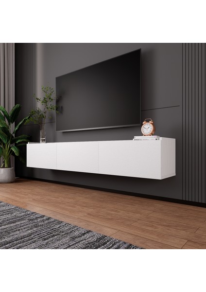 Tv Ünitesi Beyaz Kapaklı Duvara Monte LD-3000-BF indirimleri