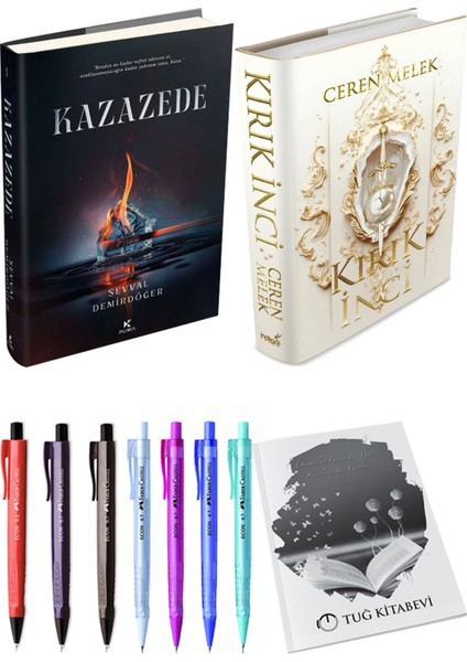 Kırık Inci Ciltli ve Kazazede 1 Ciltli Şevval Demirdöğer 2li Set + Hediyeli