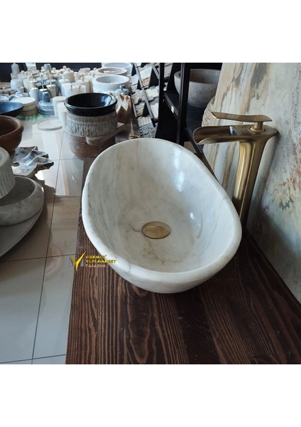 Afyon Bulutlu Kayık Lavabo