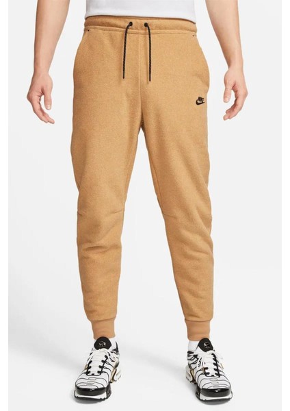 Sportswear Tech Fleece Jogger Winter Pants Kalın Erkek Eşofman Altı Hardal
