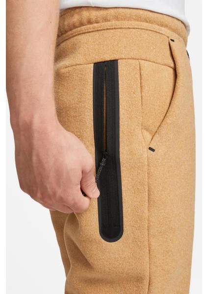 Sportswear Tech Fleece Jogger Winter Pants Kalın Erkek Eşofman Altı Hardal fırsatları