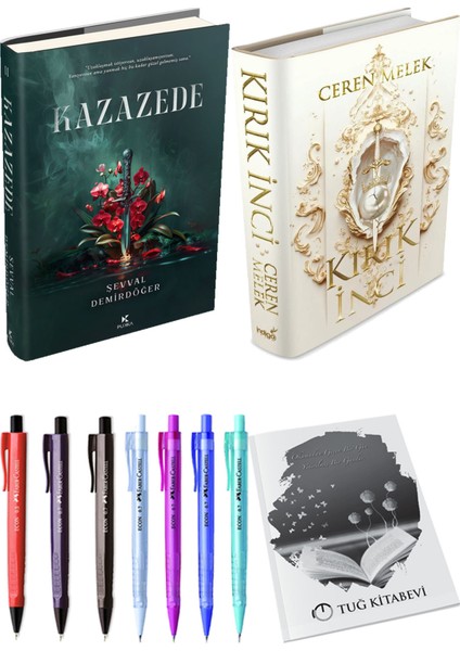 Kırık Inci Ciltli ve Kazazede 2 Ciltli Şevval Demirdöğer 2li Set + Hediyeli