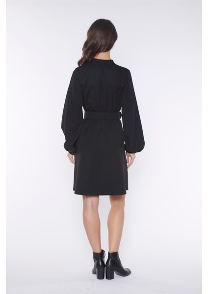 Allurra Siyah Kemerli Elbise indirimleri