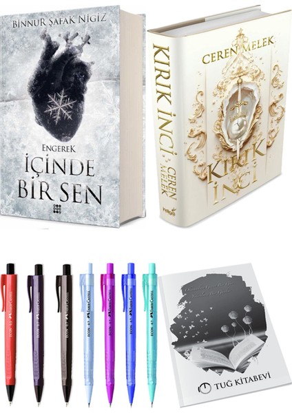 Kırık Inci Ciltli ve Içinde Bir Sen 1 Engerek Ciltli Binnur Şafak Nigiz 2li Set