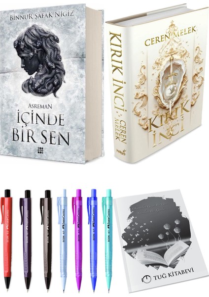 Kırık Inci Ciltli ve Içinde Bir Sen 2 Asreman Ciltli Binnur Şafak Nigiz 2li Set