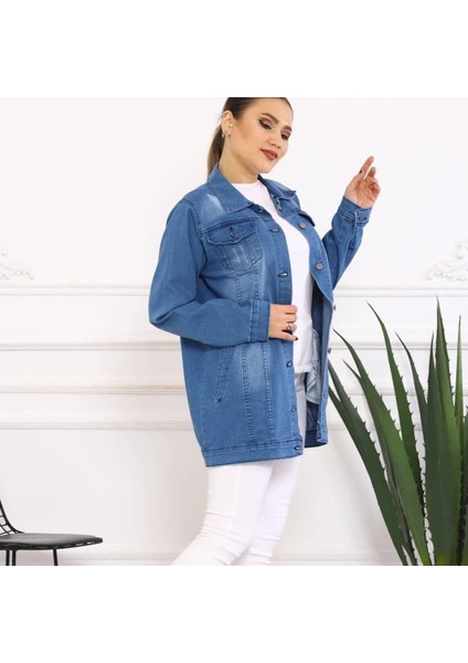 Kot Ceket Uzun Açık Mavi Renk fiyatları