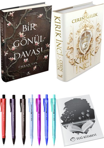 Kırık Inci Ciltli ve Bir Gönül Davası Ciltli Ümran Tan 2li Set + Hediyeli