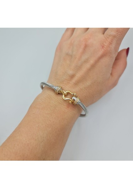 Çelik Kilitli Unısex Kelepçe Bileklik modelleri