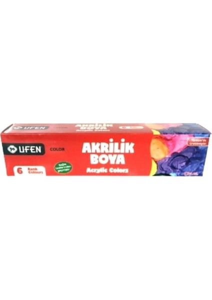 6 Lı Akrilik Boya 6*25