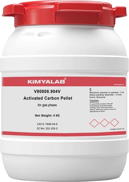 Aktif Karbon Silindirik Pelet Activated Carbon Pellet 4 kg Hdpe Varil