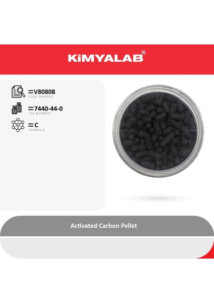 Aktif Karbon Silindirik Pelet Activated Carbon Pellet 4 kg Hdpe Varil