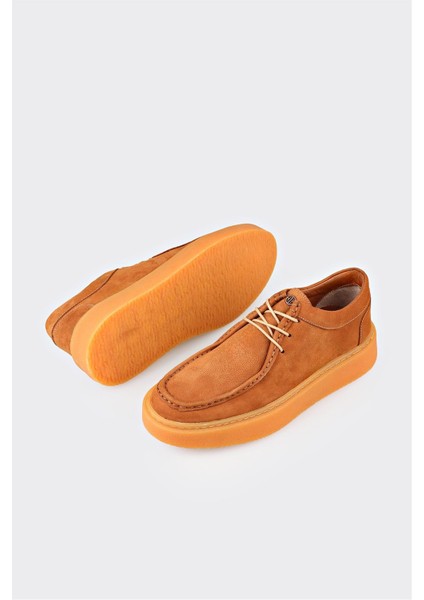 Taba Deri Erkek Günlük Ayakkabı modelleri